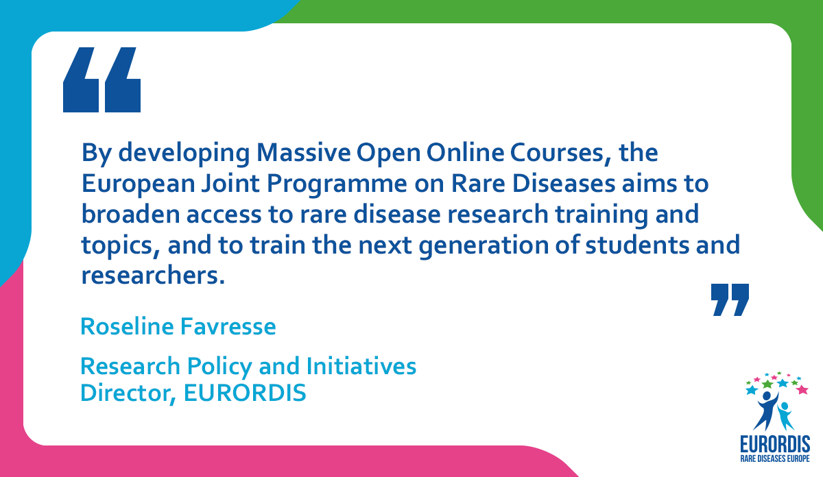 eurordis's tweet photo. Our Research Policy and Initiatives Director, @RoseFavresse, is participating in the #EBW22 Roadshow stop in Rome to introduce the innovative online training programme of the @EJPRareDiseases.
Learn more about current and upcoming online courses here: https://t.co/SVg82R9Y2L https://t.co/FH7bfhX2zw