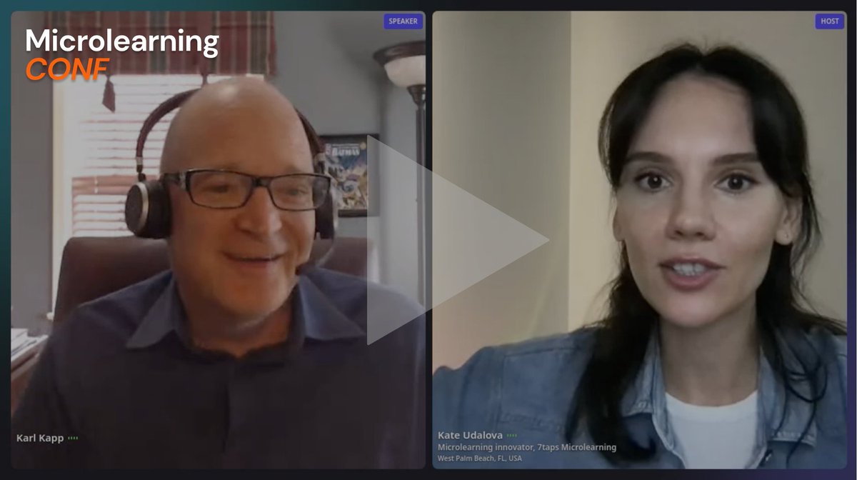 Struggling to get buy-in for #microlearning? 
Check out our special MicrolearningCONF episode with Prof. Karl Kapp: youtu.be/ixKhHxxjJ5c