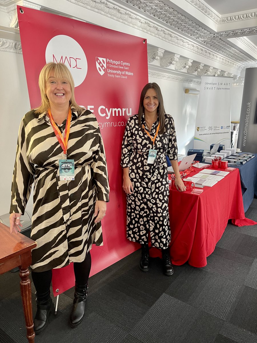 We're at the <a href="/ATiCUWTSD/">ATiC</a> Symposium today <a href="/UWTSD/">University of Wales Trinity Saint David</a> 

The event is showcasing and celebrating innovation in health and wellbeing

If you are at the event do pop by and say hello to <a href="/MsLisaLucas/">Lisa Lucas</a> and <a href="/AmandaHayden007/">Amanda Hayden</a>  

#ATiCSymposium200 #AccelerateWales