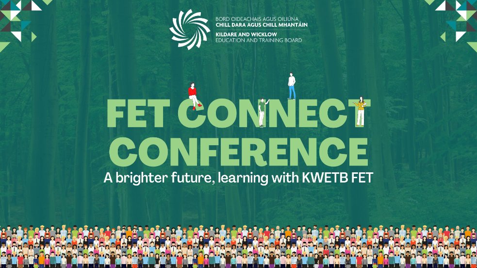 AshED_PD's tweet photo. A very busy &amp; exciting start to the new academic year in @KWETB🤓 Kicking off with #FETConnect, a 2 day conference for #FETEducators &amp; #FETLeaders. Featuring Keynotes, Workshops, Lightening Talks, Consultation on FET Strategy, FET Awards &amp; Lots more…
#ThisIsFET #ThisIsFETinKWETB https://t.co/cr5QdfT11N