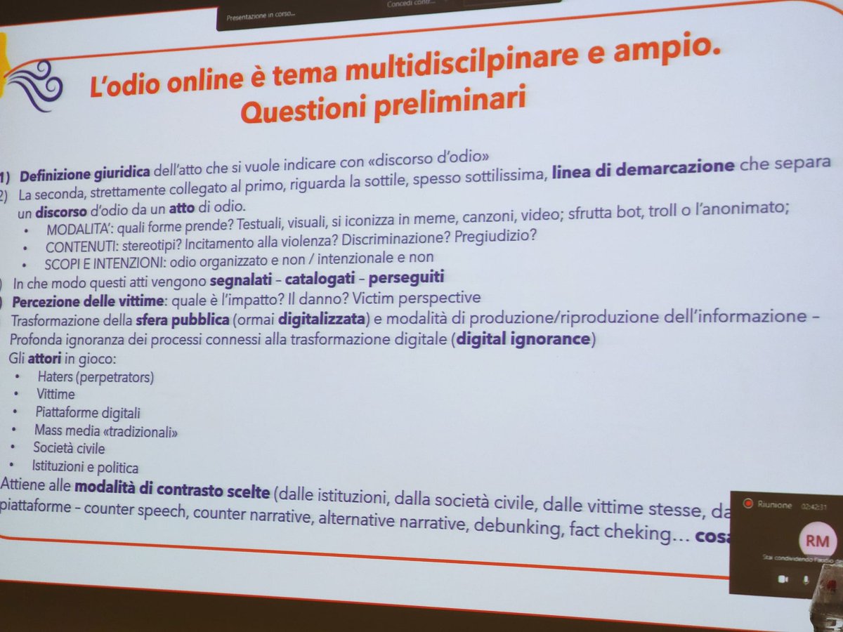 reasonprojecteu's tweet photo. “L’odio online è un tema multidisciplinare e ampio: si assiste ad una evoluzione del discorso d’odio.” 
@unar_norazzismi

Ora al convegno "Odio online: caratteristiche e strumenti di risposta" realizzato nell'ambito del progetto UE REASON

#reasonprojecteu   #nohatespeech #nohate https://t.co/TJVH1BG6XI