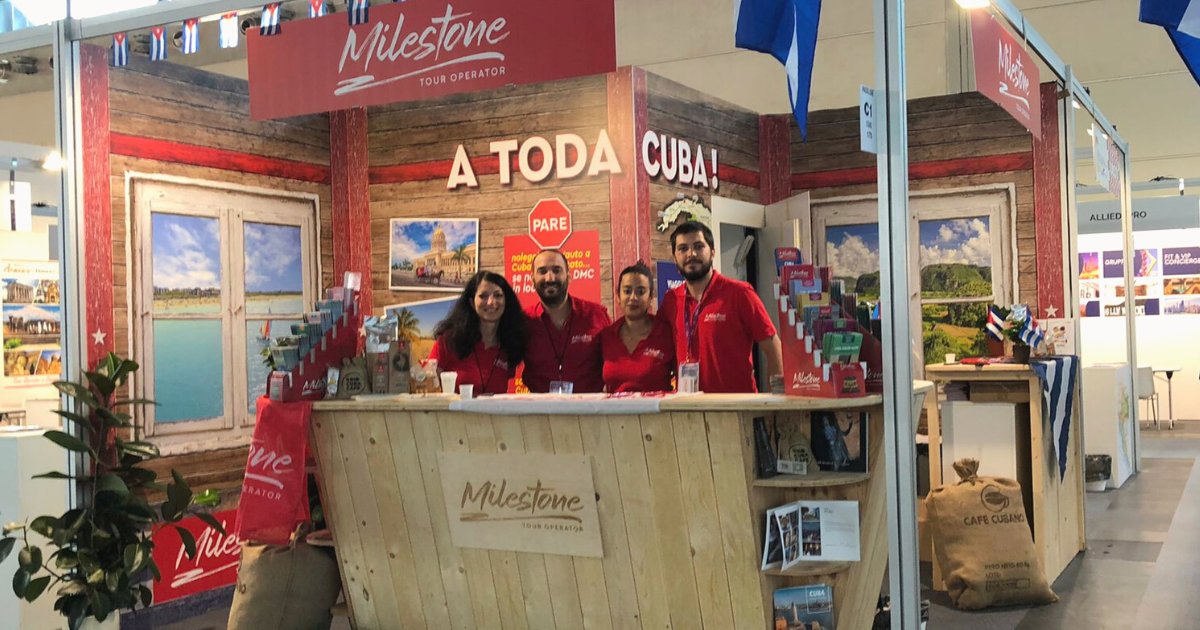 TourMilestone's tweet photo. Il nostro team vi aspetta per il secondo giorno di fiera al @Ttgexpo, Padiglione C1 stand 175 🇨🇺
#Cuba è per molti Agenti di Viaggio una destinazione complicata da vendere, non se hai al tuo fianco un Tour Operator Esperto Paese come Milestone Tour Operator.
#TTG2022 #IEGexpo https://t.co/35usXYHgFF