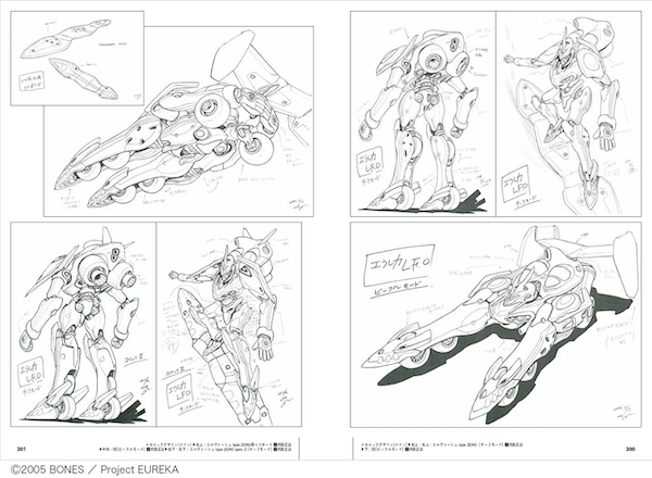デザイン画はメインキャラクターに関しては大半を網羅。サブキャラクター、メインメカニック、サブメカニック、コンセプチュアルデザイン、美術設定等についても、たっぷりと収録しました。