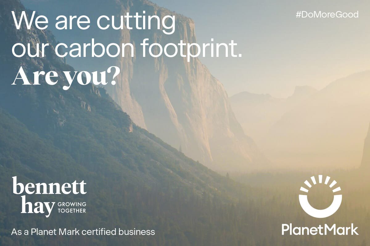 We’re thrilled to be working with <a href="/ThePlanetMark/">PlanetMark</a> to have a positive impact on planet and society by cutting our carbon footprint. We’re proud to be helping tackle the climate crisis through Planet Mark’s Business Certification. #SustainableBusiness #CarbonFootprint #DoMoreGood