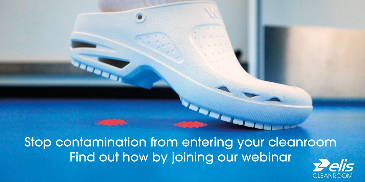ElisCleanroom's tweet photo. 80% of contamination entering your #cleanroom comes from feet. If you need a solution that allows you to save costs for your #cleanroom sign-up to join our free webinar on 20/10/22 at 11am and learn more about our reusable solution for floor contamination. https://t.co/c9kVJ4gmdV https://t.co/I1OSy8UKBr