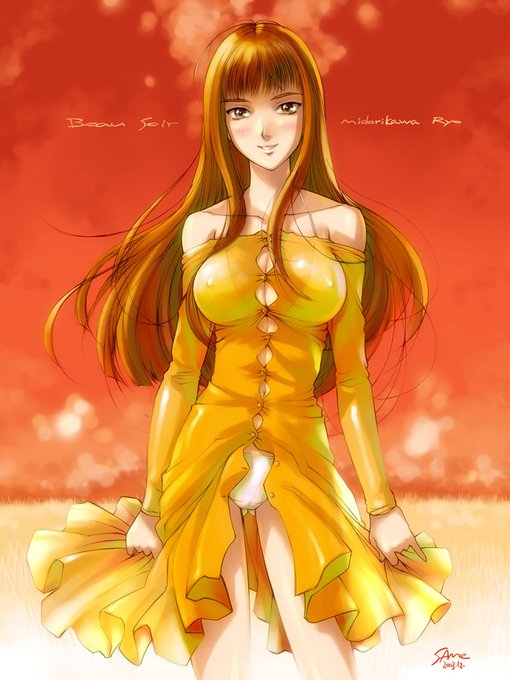 #世界私の絵柄変わりすぎだろ選手権 
2003年←→2020年
線画が手描きではなくなった以外は特に変わらない。 