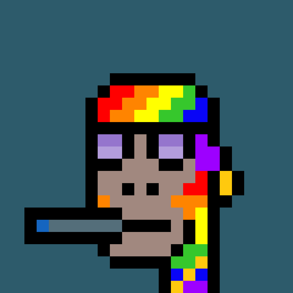 parisiipunk's tweet photo. GM 🌈✨️#RainbowApe #Tribu🦍 #PhunkAPEOrigins #PhunksTribu #NFT #NFTCommunity #Phunkism @PhunkAPEOrigins #3413 https://t.co/AkU05r8mF0