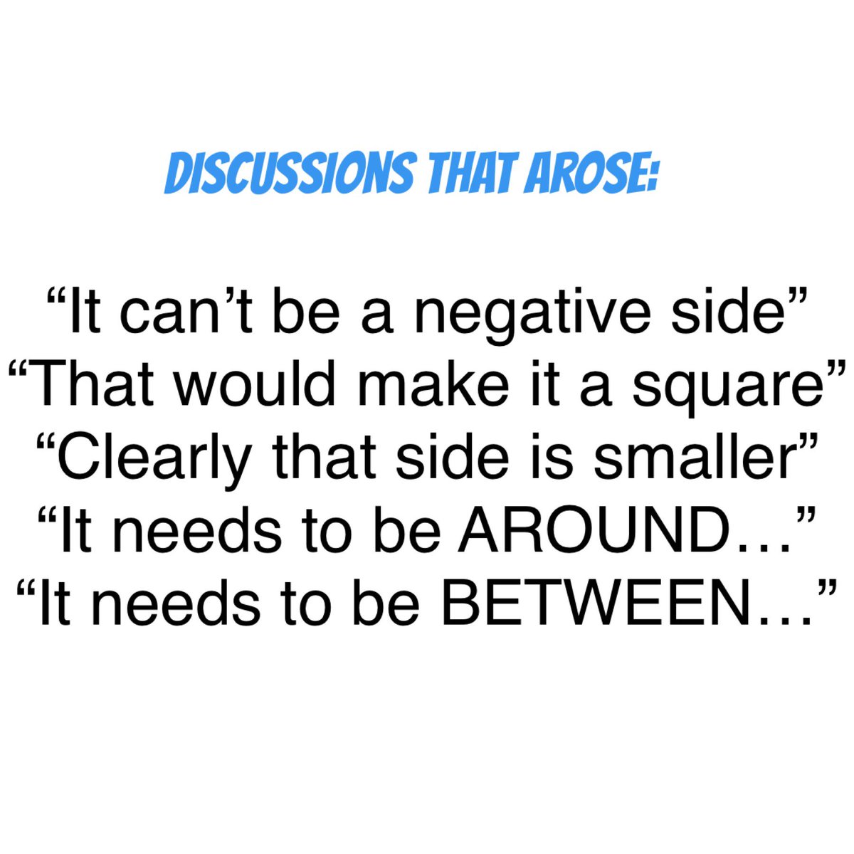 JenBrownEdu's tweet photo. Loved the discussions that came out of this open question (#3) about combining number sense, algebra & measurement. A lot of hypothesizing, testing, sense making, reasoning. #openquestions #mth1w #tvdsbmath #destreamed #thinkingquestion #whiteboarddesks #mtbos #math #maththinking https://t.co/pdn0686N6N