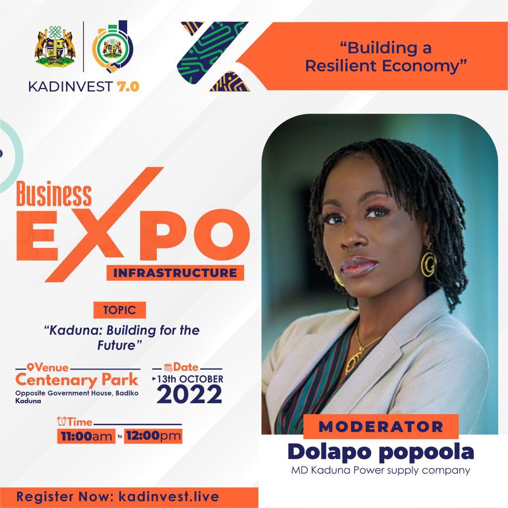 kdkapsco's tweet photo. MD @dolapoeko will be at #KADinvest7 to moderate a panel discussion between @YayiPhoebe @HafizBayero @BalarabaA_Inuwa and CEO @RonchessGlobal 

What does “Kaduna: Building for the Future.” necessitate?

Join our live feed to find out!
https://t.co/ggbhW70SBM

#KADinvest7 #kapsco https://t.co/SdnEEwwWxu