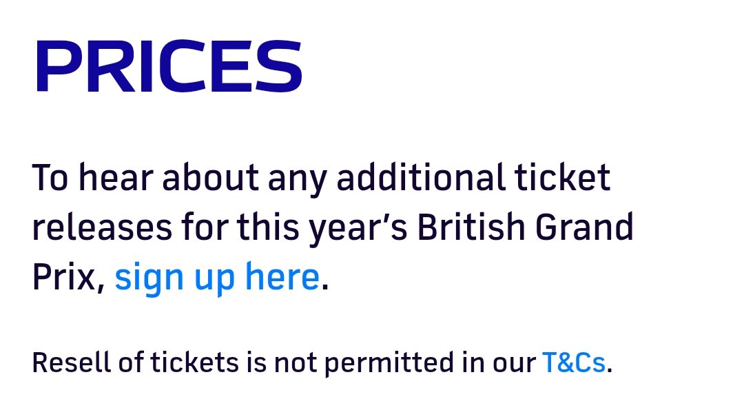 F1 Ticket Updates on Twitter "More SilverstoneUK 2023 tickets to be