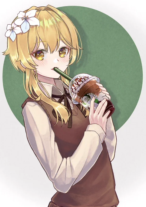 フラペチーノがおいしかった蛍#原神 #genshinimpact 