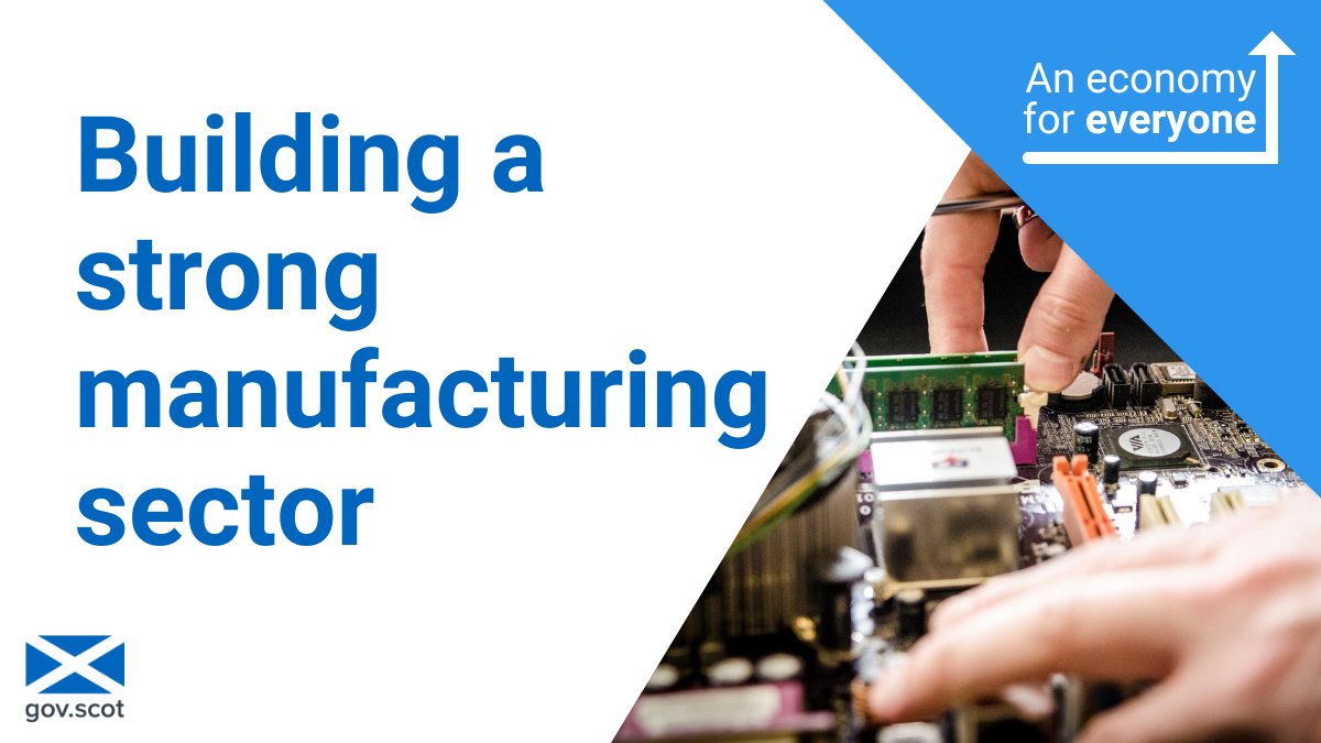 .@scotgov is committed to a strong manufacturing sector to drive Scotland's economic growth and support the transition to a net zero economy. We are investing to make Scotland a global leader in advanced, sustainable and innovative manufacturing. #ManufacturingExpoSCO
