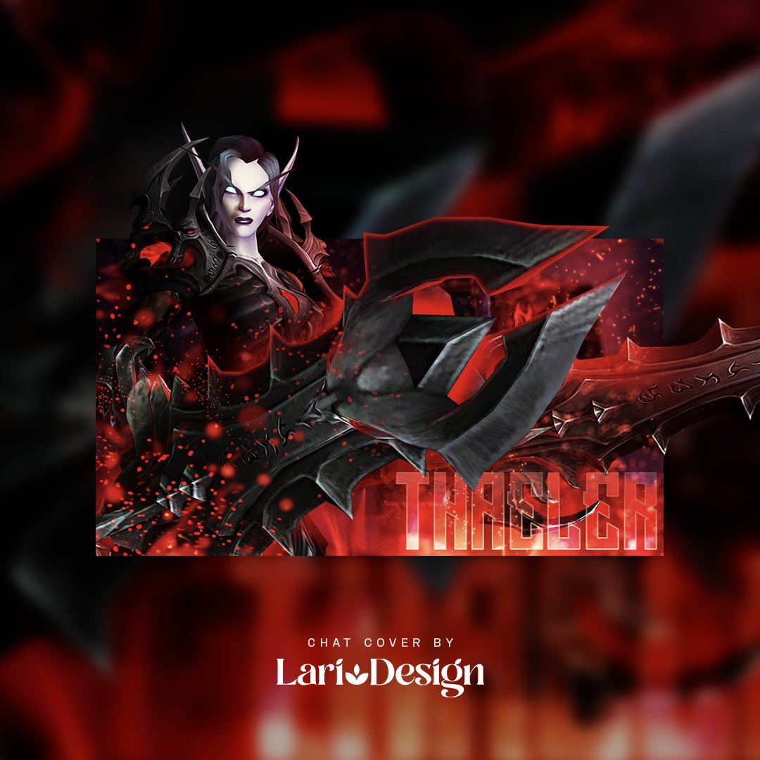 larinnian's tweet photo. A void elf that actually looted Jaithys? Couldn't be me.
CHAT COVER for Thaeler 🔴
#worldofwarcraft #wowmodelviewer #wmvedit #warcraftart #wowgfx #wow #twitchgraphics https://t.co/oKoitNoVKu