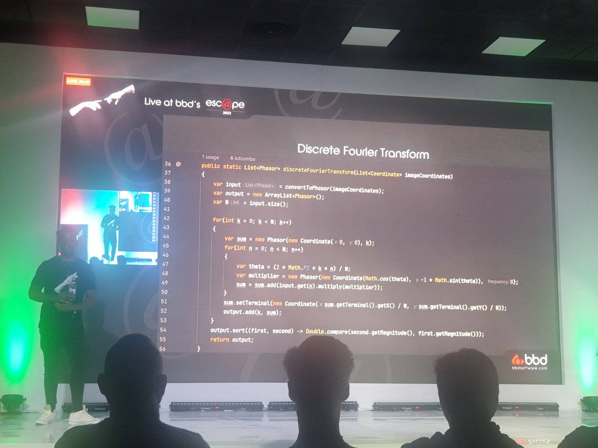 2417da26512f43f's tweet image. #BBDEscape2022 
#bbdsoftware
Fourier Analysis Transform...
Aaah some code .... even if its Java ❤