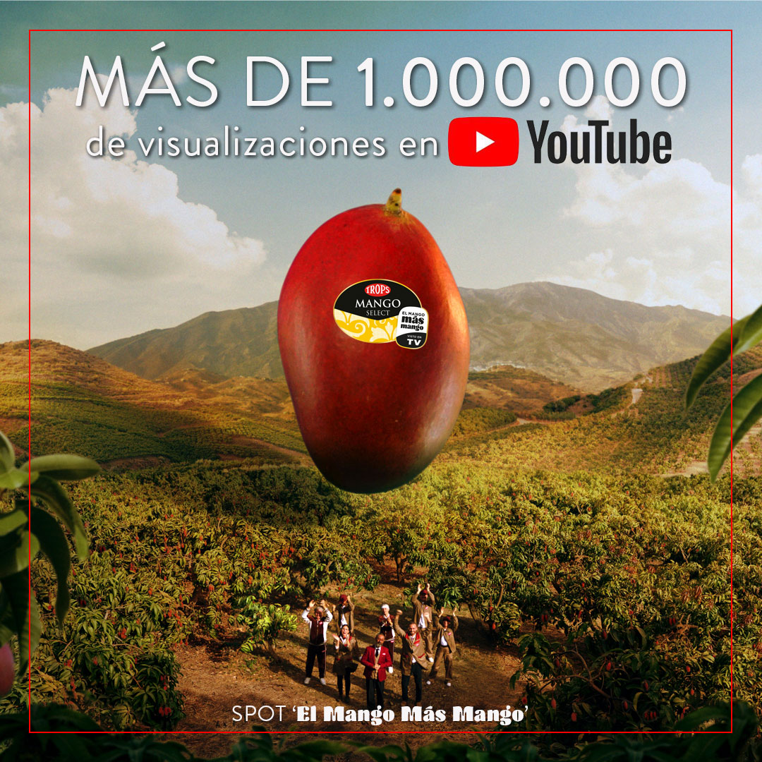 fTROPS's tweet photo. ¡GRACIAS por la gran acogida! 🥰🥭 Más de 𝟭 𝗺𝗶𝗹𝗹𝗼́𝗻 𝗱𝗲 𝘃𝗶𝘀𝘂𝗮𝗹𝗶𝘇𝗮𝗰𝗶𝗼𝗻𝗲𝘀 tiene ya nuestro spot sobre #ElMangoMásMango en #YouTube 🥳
Más de un millón de personas ya saben cuál es el secreto del #MangoTrops. ¿Aún no lo sabes tú? 👉🏼 https://t.co/iR2BZc2UeH https://t.co/bnHaxJau4A