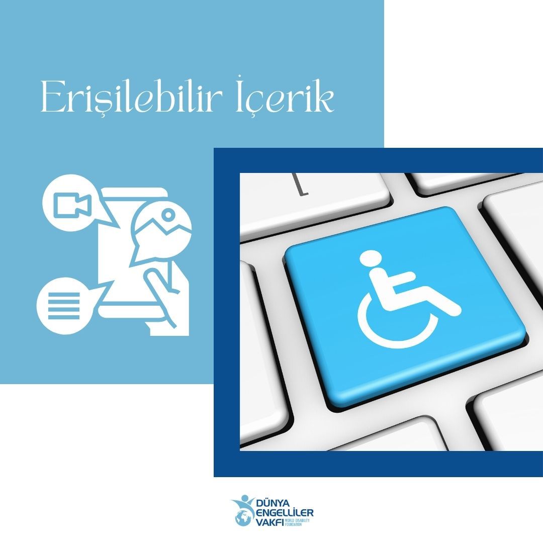 İnternet sitenizi, mobil uygulamanızı, sosyal medya hesaplarınızı ve tüm iletişim içeriklerinizi oluştururken farklı engel türlerine sahip kullanıcıları göz önünde bulundurmalıyız.

#dev #erişilebiliriçerik #engelli