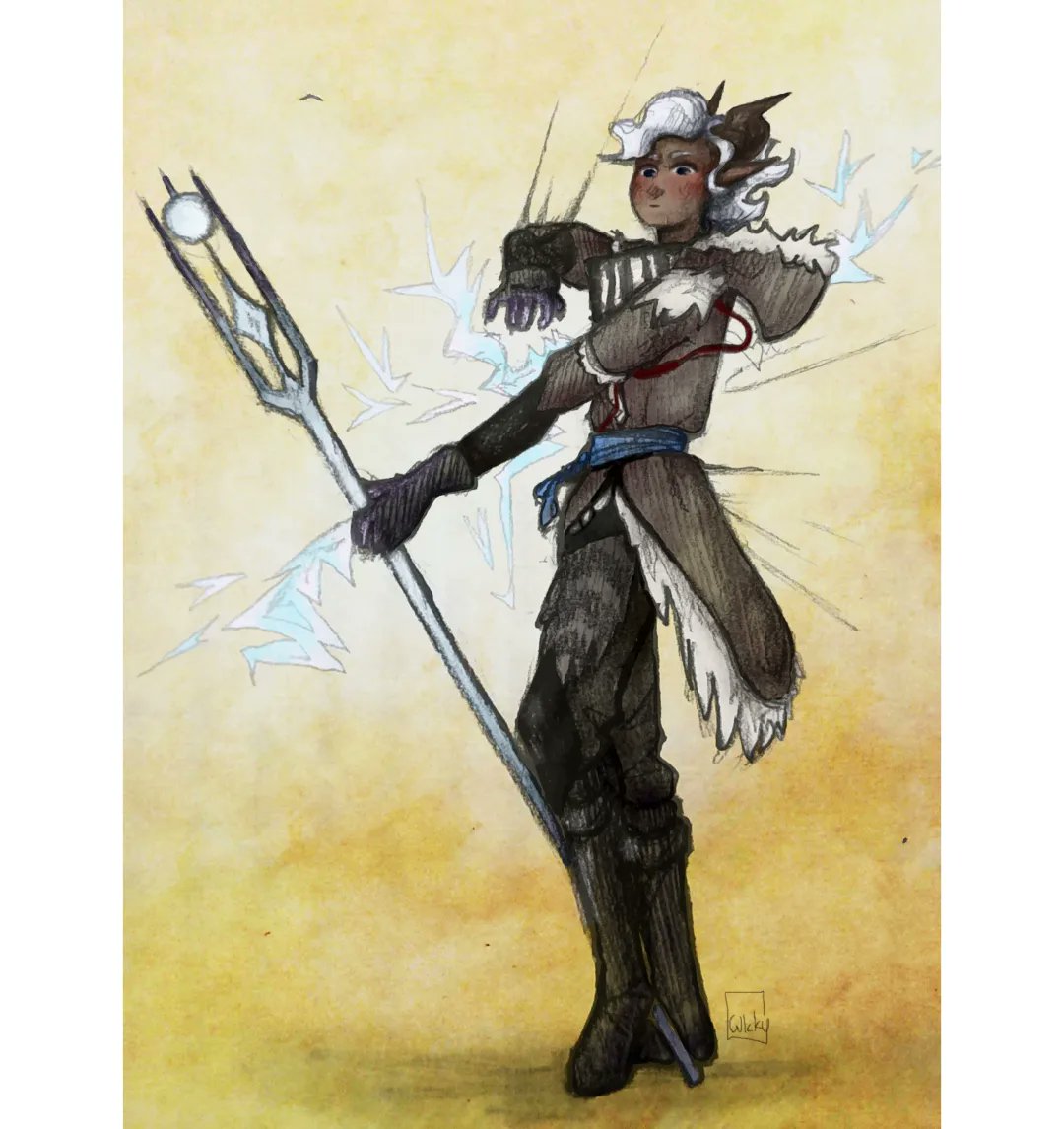 WIckyFrog's tweet photo. @ThorneChan And this is going to be my new character! Michellias Adaar.

And I'm so sorry for dumping all of this here. Im unstoppable when talking about DnD 👉👈 https://t.co/47iIdb45pr