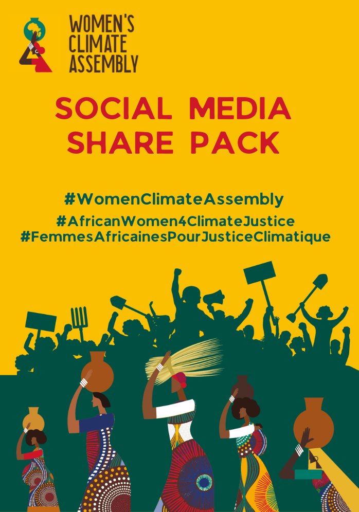 📢Help us spread the word about the West & Central Africa #WomensClimateAssembly using this Social Media Share Pack: More information about the assembly and links to videos, resources & more. Sample social media messages in English & French. DOWNLOAD ⇒ bit.ly/ShareWomenAsse…!