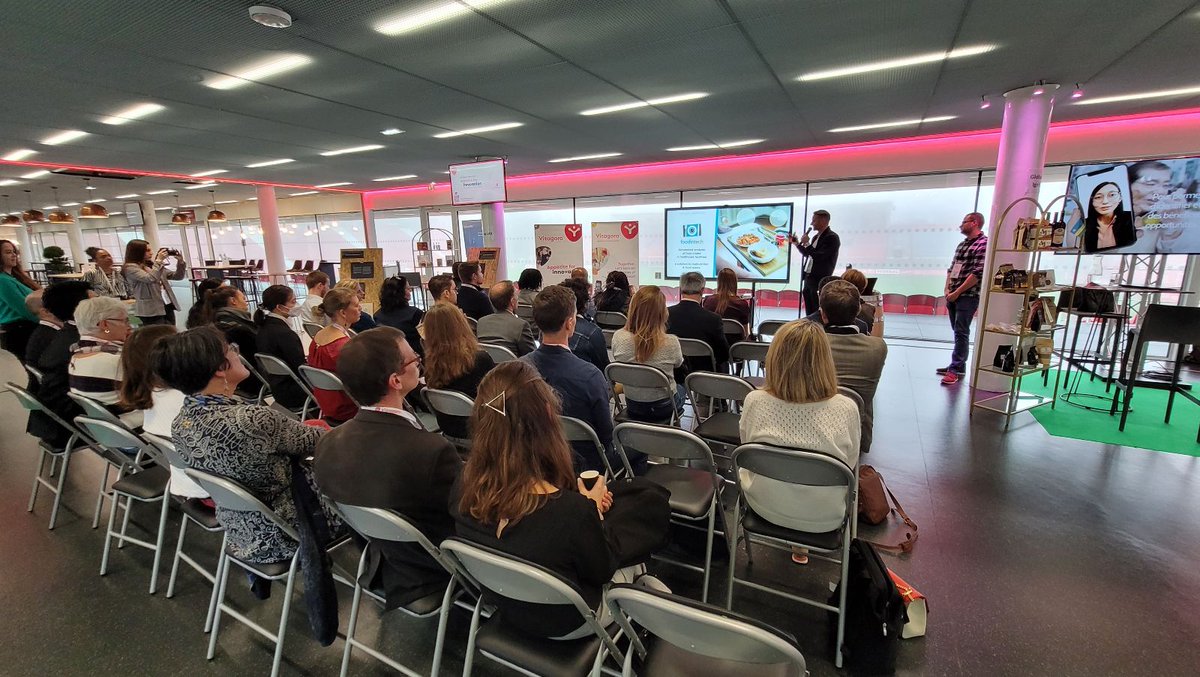 Aujourd'hui, Atol CD participe à Appetite for Innovation <a href="/VitagoraGNS/">Vitagora</a> // Pitch de <a href="/charles_juhel/">Charles Juhel</a> pour présenter #foodintech, un projet innovant développé avec le @CHUDijon et  <a href="/YUMAIN_FR/">YUMAIN</a>
