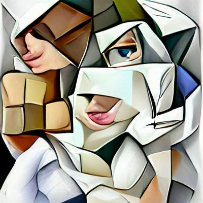 pete_codes's tweet photo. Whoaa... Fascinating bit of unique generated art on the #AzureAIArt stand @MSIgnite. Based on a picture of me and some answers to questions... @msdevUK #MSIgnite https://t.co/3aQzvqjpTy