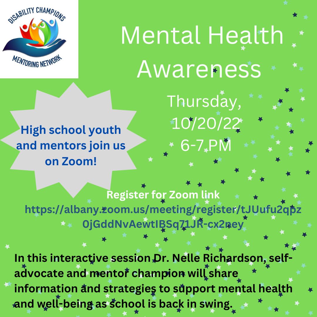 DisabilityCham2's tweet photo. Join us for our October Session #DCMN#community#mentalhealthawareness#backtoschool https://t.co/NTxnh2R6uC