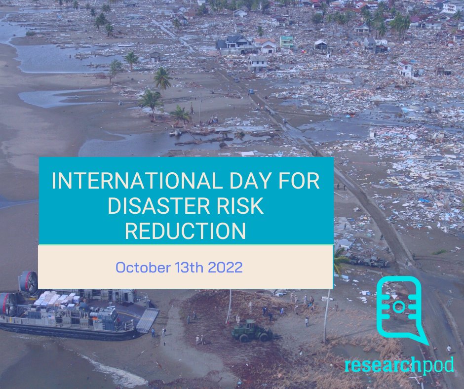 It's International day for disaster risk reduction #DRRday

The day is a chance to recognize the progress made in addressing vulnerability to disasters and the loss of lives, economies, and health.  #OnlyTogether 

buzzsprout.com/582022/8376164…