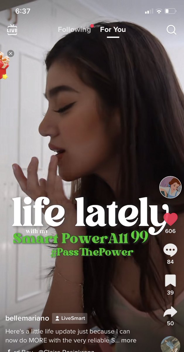 shyeee99's tweet photo. PowerUp with @LiveSmart PowerAll99
Hereโs #BelleMariano tiktok update and you too can #PassThePower โก๏ธ
๐ https://t.co/rJMppIGjV1 https://t.co/YrjCHavyUx