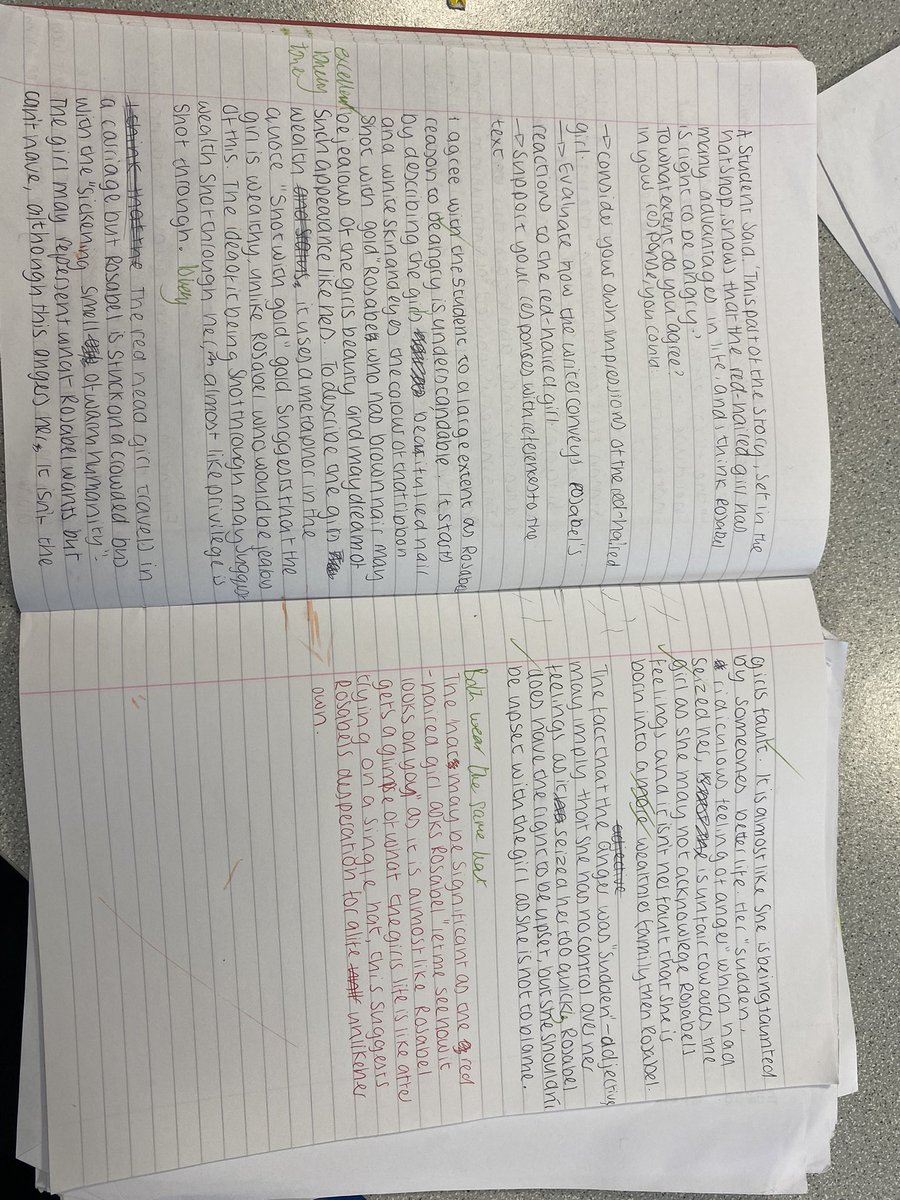 Some excellent work from my year 11 today. They have smashed paper 1 question 4. I am really proud of them. <a href="/BurtonBorough/">BBS</a>