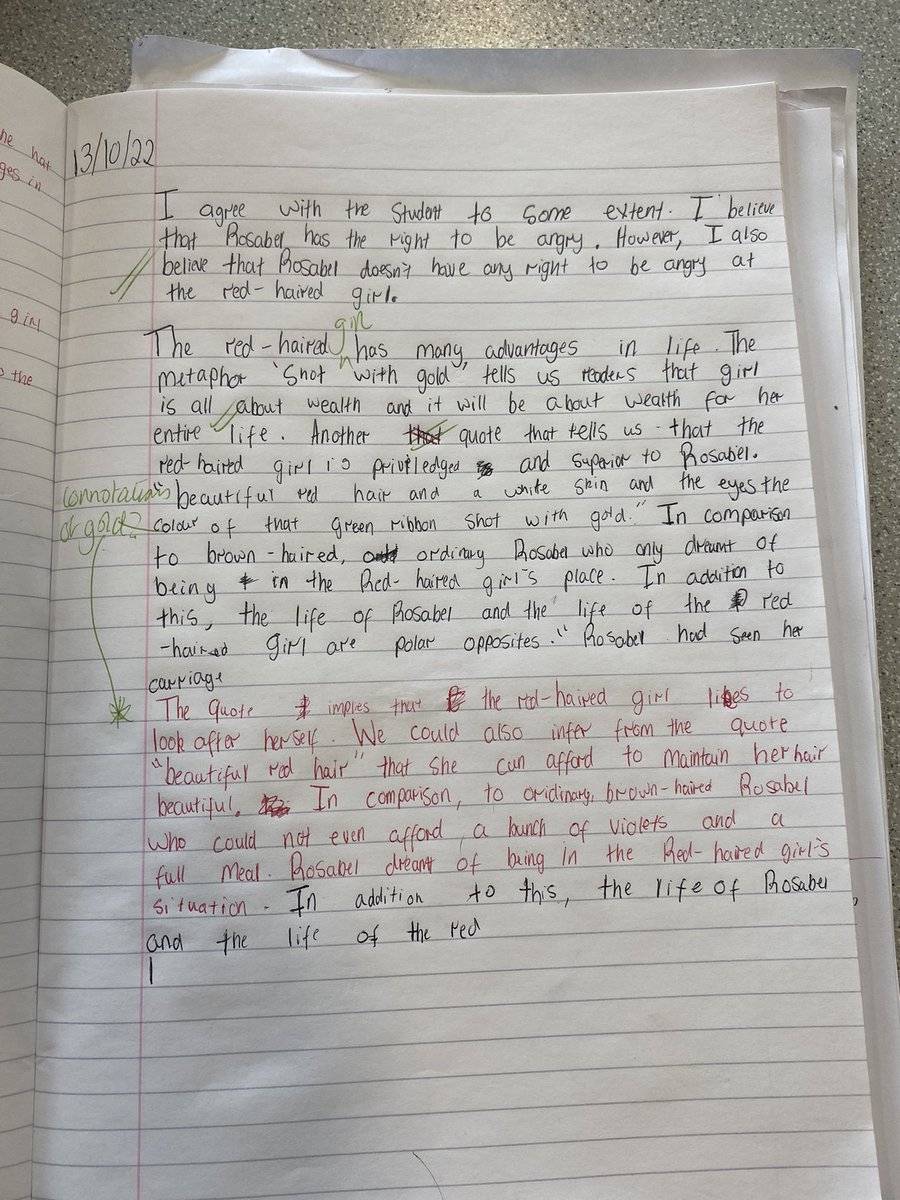 bbswellbeing's tweet photo. Some excellent work from my year 11 today. They have smashed paper 1 question 4. I am really proud of them. @BurtonBorough https://t.co/nPNsxbTrtl