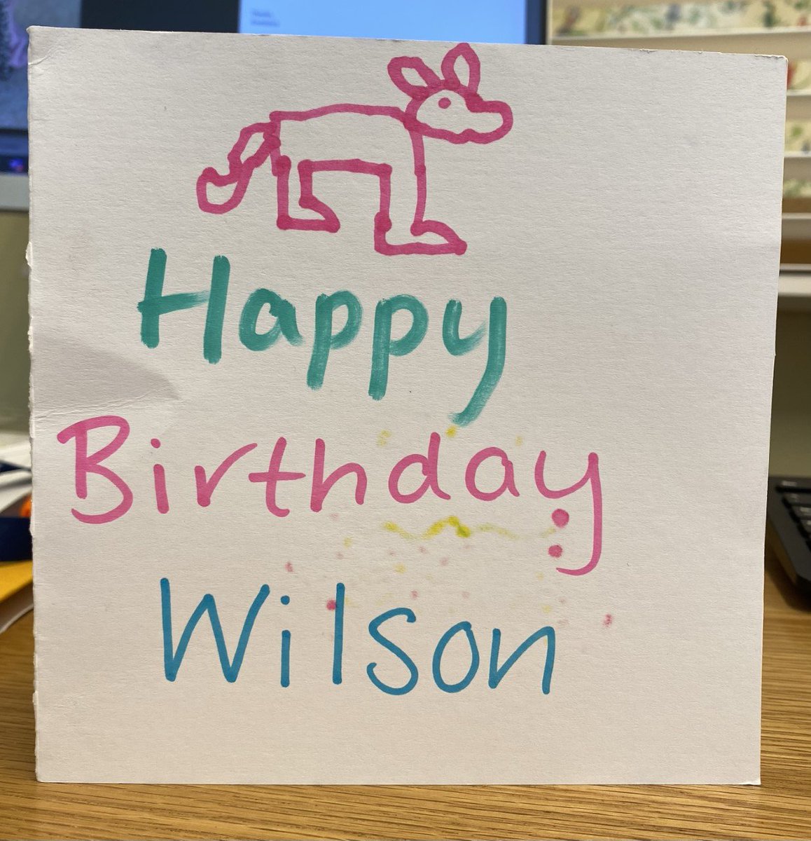 This week here <a href="/NBH_WestHamp/">NBH Nursery & Pre-Prep West Hampstead</a> we celebrated Wilson's 2nd birthday. He was very spoiled by the staff and children who sang him happy birthday in the garden, gave him cards and presents and lots of birthday cuddles! <a href="/NBHSchool/">North Bridge House</a> #schooldog