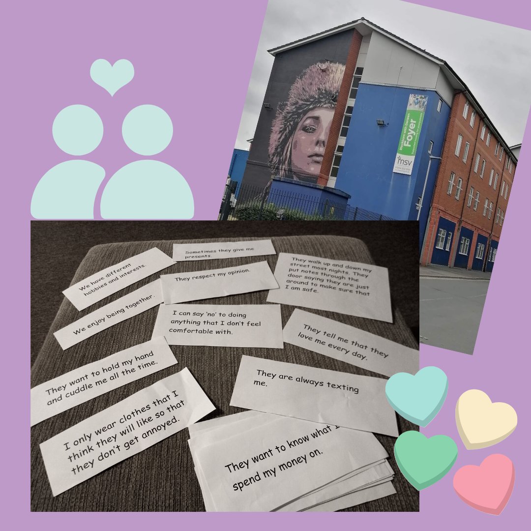 Alison spent some time discussing healthy relationships @MSVFoyers earlier this week. MSV provide safe and secure homes for #youngpeople 16-25 yrs, providing support through further education or training🏠 'We had good discussions about historical perspectives on #DomesticAbuse'