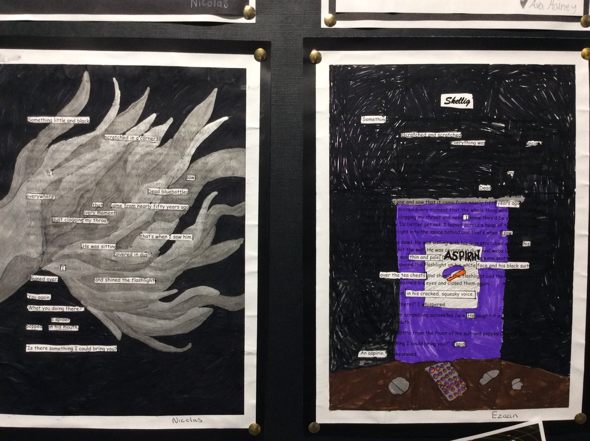 GlencoatsPS_'s tweet photo. Some more of P6/7's amazing work around the novel Skellig. @davidjalmond @AttainRen @AttainRenLit #diveintoreading #skellig https://t.co/oHHMUhKQzo