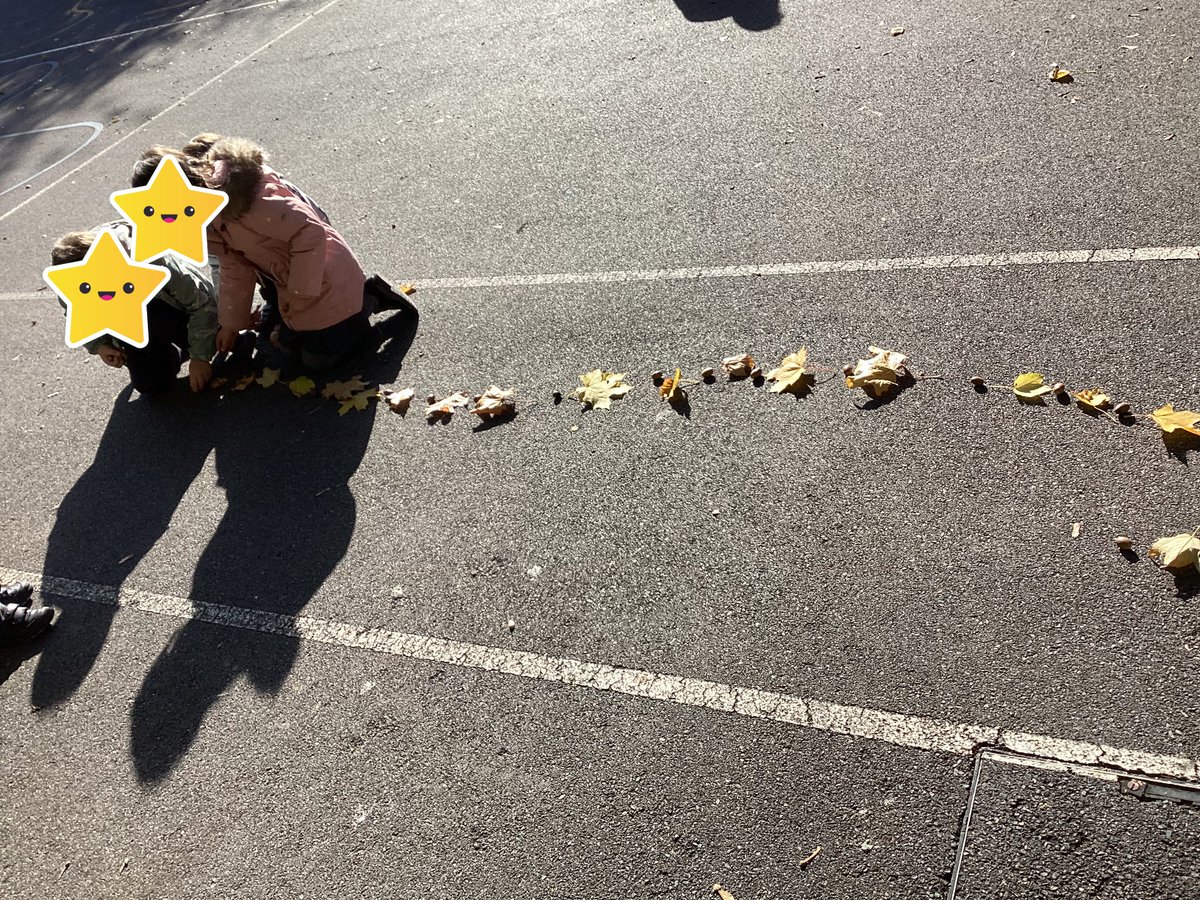 Elstonallsaints's tweet photo. The Ladybirds have been learning about repeating patterns. We loved making our own patterns using what we could find outside. #teamelston #naturalcurriculum https://t.co/6ZiOQKXo8Z