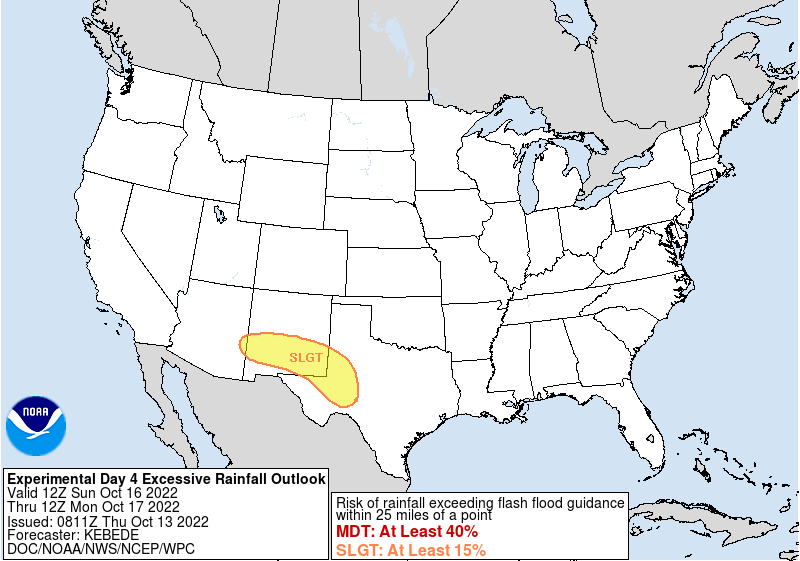 LimWeather's tweet photo. D4 WPC #Flashflood outlook: SLGT risk in W #Texasm S #NewMexico, SE #Arizona, incl #MidlandTX, #OdessaTX, #LasCruces cities
#TXwx #NMwx #AZwx #USwx #Wxtwitter https://t.co/9fHWfIwHLn