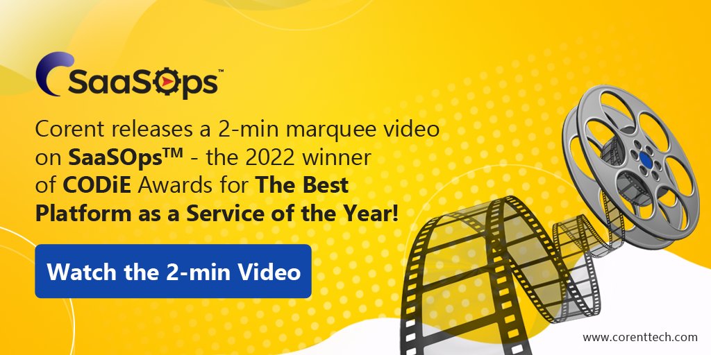 CorentTech's tweet photo. @CorentTech 

Watch the 2-mins video: https://t.co/Qn4SYFbxTP

#saas #managedservices #cloudtechnology #saasOps #saasservices #cloudservice #DemocratizingSaaS. https://t.co/b6OVuxrKL9