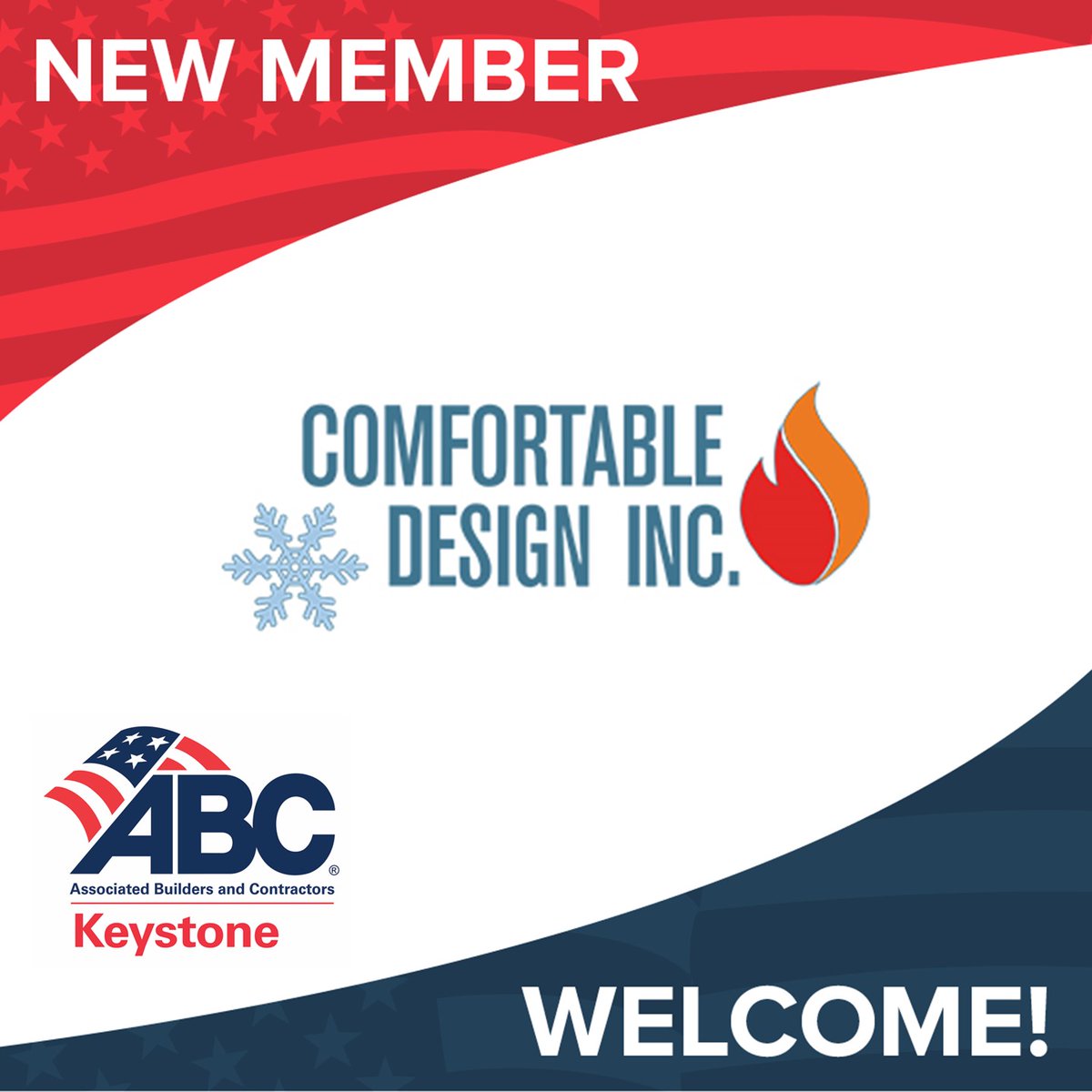 Please join the Keystone Chapter in welcoming new member Comfortable Design, Inc! Comfortable Design, Inc. provides HVAC service and installation. We invite you to learn more at comfortabledesigninc.com. #ABCMeritShopProud