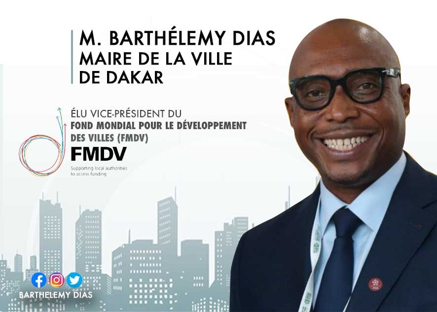 BarthelemyDias1's tweet photo. J'ai le plaisir de vous annoncer mon élection au poste de Vice-président du Fond Mondial pour le Développement des Villes (FMDV).

Ensemble, marchons vers "L'ESSENTIEL" https://t.co/oTzhLtaPib