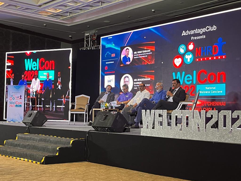 NHRDN's tweet photo. Live from #Welcon22
CXO Panel Discussion - Occupational and Social wellbeing Blueprint for the post pandemic workplace
@NHRDN @NhrdChennai https://t.co/mjeqDDQ4aH