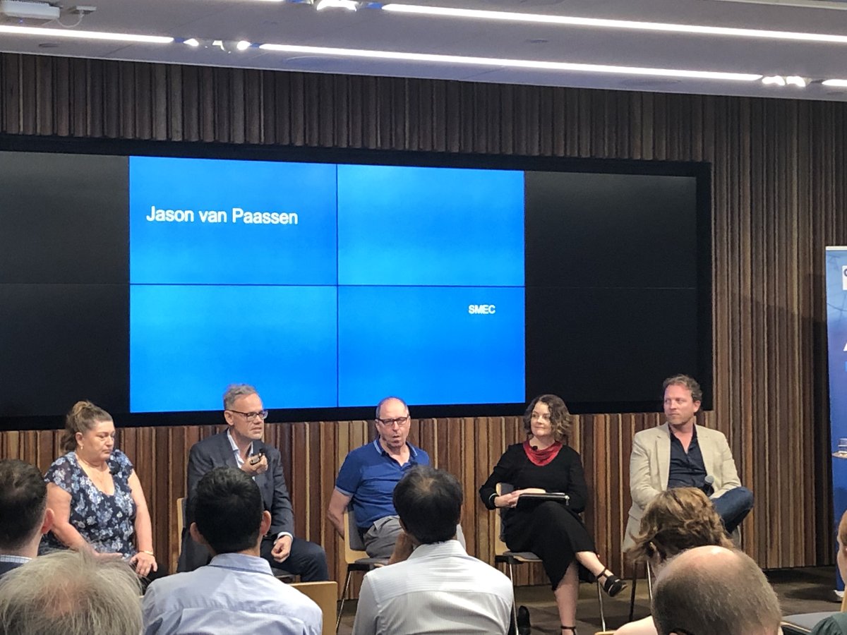 Brisbane_Design's tweet photo. Great discussion today at @QUTEngineering #ABE inaugural lunchtime seminar 'Olympics 2032: Connecting the Regions' with panellists Delwyn Langdon, Jason van Paassen, Shaun Gallagher, Justine Ebzery &amp; Andrew Noonan facilitated by #ABE @FionaLamari https://t.co/dRzrlXFGLF