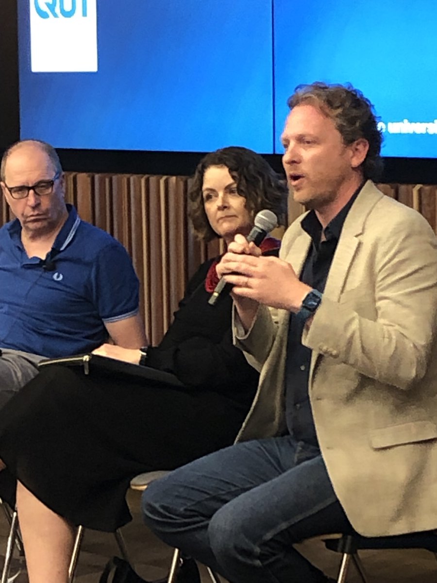 Brisbane_Design's tweet photo. Great discussion today at @QUTEngineering #ABE inaugural lunchtime seminar 'Olympics 2032: Connecting the Regions' with panellists Delwyn Langdon, Jason van Paassen, Shaun Gallagher, Justine Ebzery &amp; Andrew Noonan facilitated by #ABE @FionaLamari https://t.co/dRzrlXFGLF