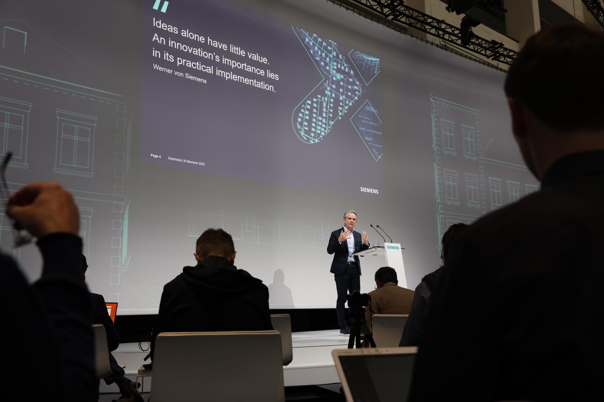 "The common thread throughout our long history has been that <a href="/Siemens/">Siemens</a> has had to reinvent itself constantly," said CTO <a href="/PeterKoerte/">Peter Koerte</a> opening the Digital Business Media Day. It began with the electrification of industries and today we combine the real and the digital worlds.