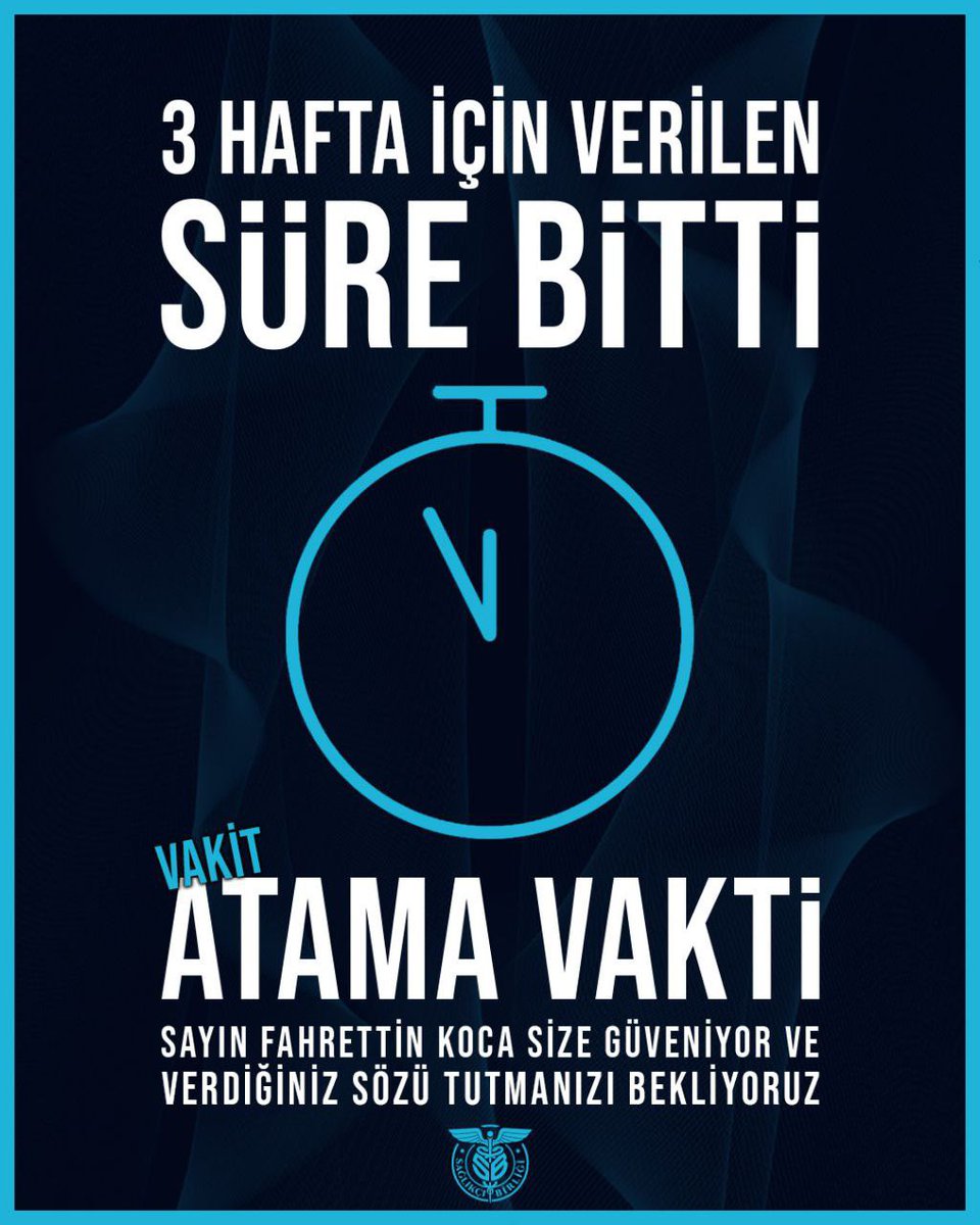 2020 kitlesi atamayı bekliyor <a href="/drfahrettinkoca/">Dr. Fahrettin Koca</a> <a href="/OSYMbaskanligi/">ÖSYM</a>
FKSüreBitti AtamaVakti