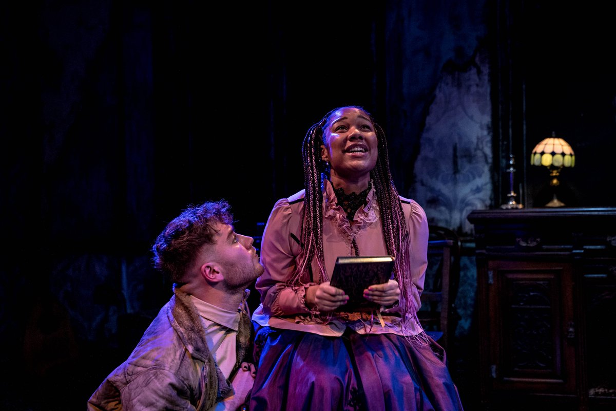 TheHopeTheatre's tweet photo. A first look at The Moors ahead of tonight's opening - break legs @tildschilds, @TamaraCapybara, @PeterHadfield99, @KeniaFenton, Imogen and Meredith! #TheMoors #HopeAutumn https://t.co/jlMpAIO3K5