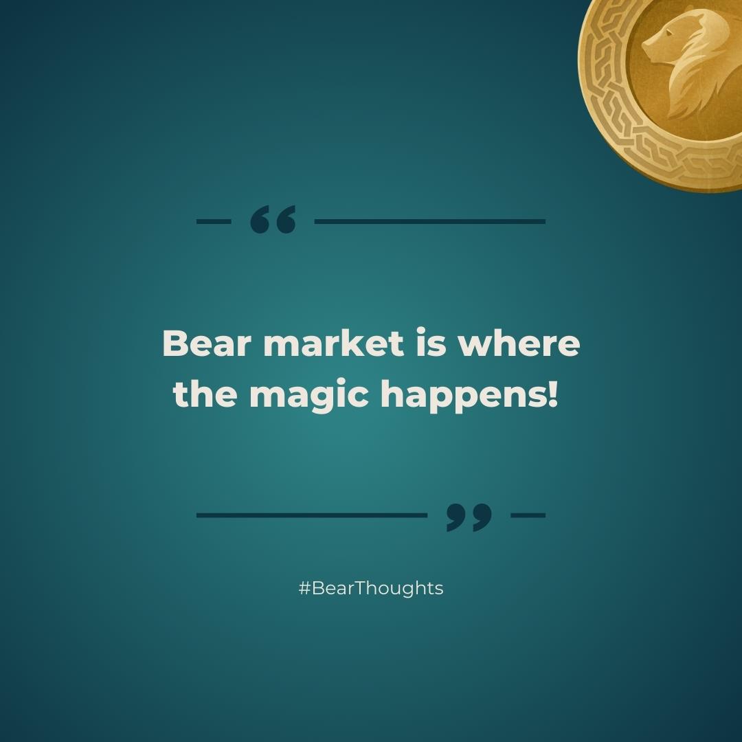 BearOfMineGame's tweet photo. Looking for the magic...it is here! 🐻

#BearThoughts #BTC #cryptoworld #bearmarket https://t.co/uH0fYdWlwE