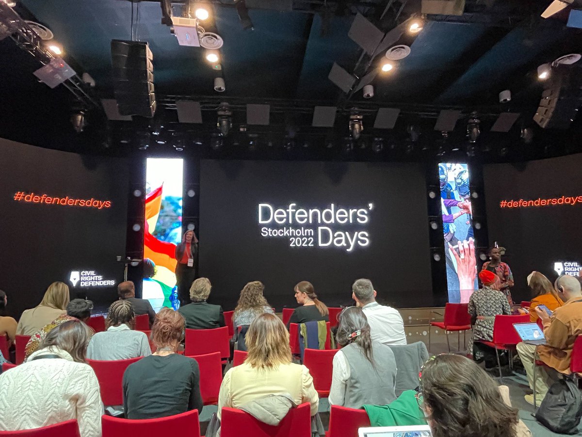 sshrdNetwork's tweet photo. We congratulate @crdefenders on 40 years defending #HR defenders. As a network, we’ve been working with @crdefenders to build knowledge of #HR Defenders on Human Rights in #SouthSudan  We met with @LA_Pettersson at the sidelines of ongoing #DefendersDays 

#StandingWithDefenders https://t.co/8WSWbSyi7t