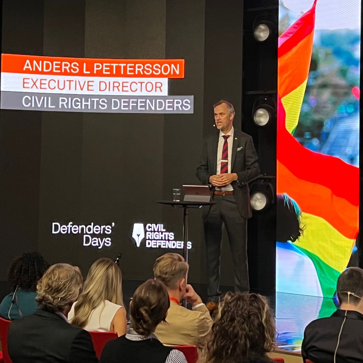 sshrdNetwork's tweet photo. We congratulate @crdefenders on 40 years defending #HR defenders. As a network, we’ve been working with @crdefenders to build knowledge of #HR Defenders on Human Rights in #SouthSudan  We met with @LA_Pettersson at the sidelines of ongoing #DefendersDays 

#StandingWithDefenders https://t.co/8WSWbSyi7t