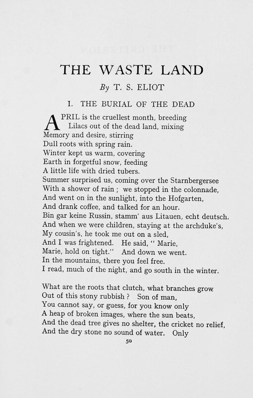 T. S. Eliot Foundation tweet media