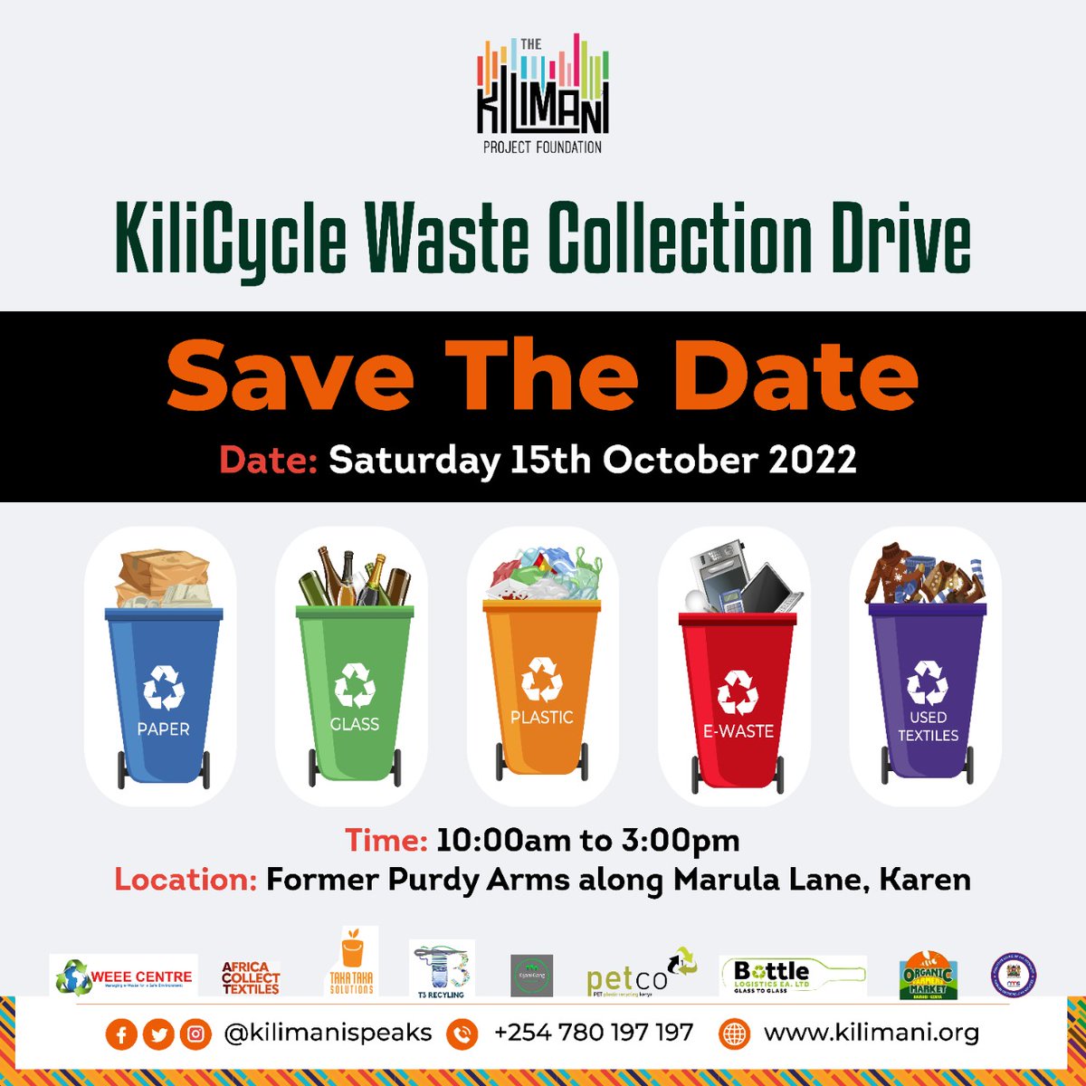TheWEEECentre's tweet photo. So if you have any old electronics that you need to get rid of, now is your chance! The WEEE Centre will be on hand to take your #ewaste and properly dispose of it. For more information, please call/SMS/Whatsapp 0701-819 559. We hope to see you there! #KiliCycle #EwasteDrive https://t.co/24nAPsxFKd