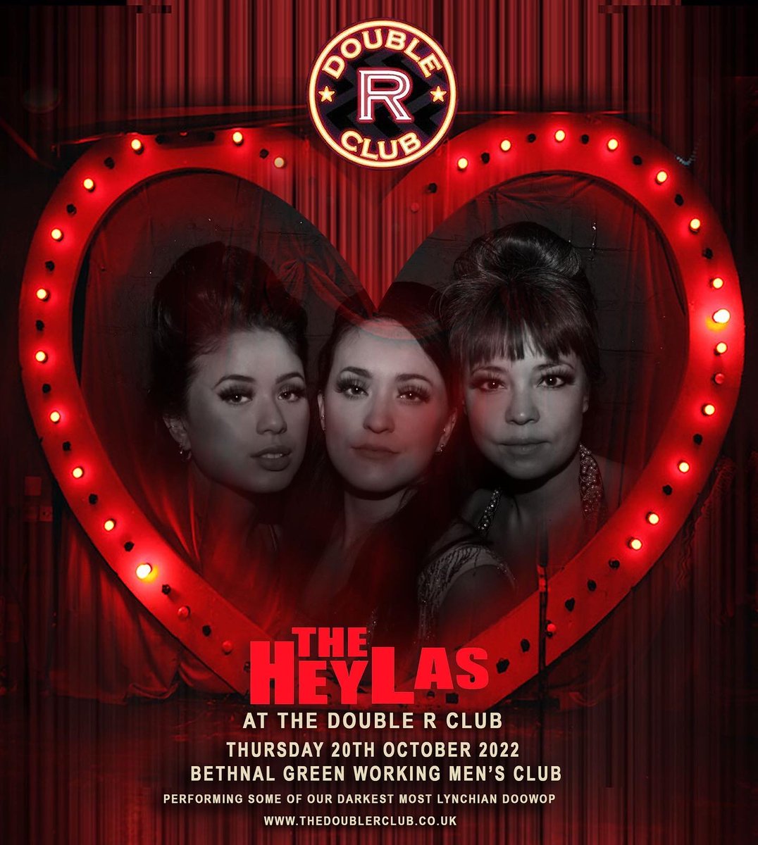 theheylas's tweet photo. Catch our next performance @TheDoubleRClub Thursday 20th October @BGWMC https://t.co/3jFSwJ9uYg