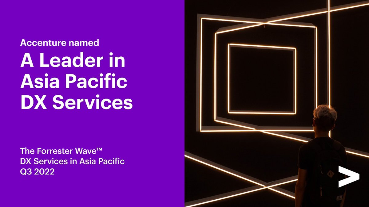 We’re delighted to be named a leader in The Forrester Wave™ DX Services in Asia Pacific. See how we're delivering value to companies looking to accelerate their growth by reimagining customer engagement: accntu.re/3Mq4ugg